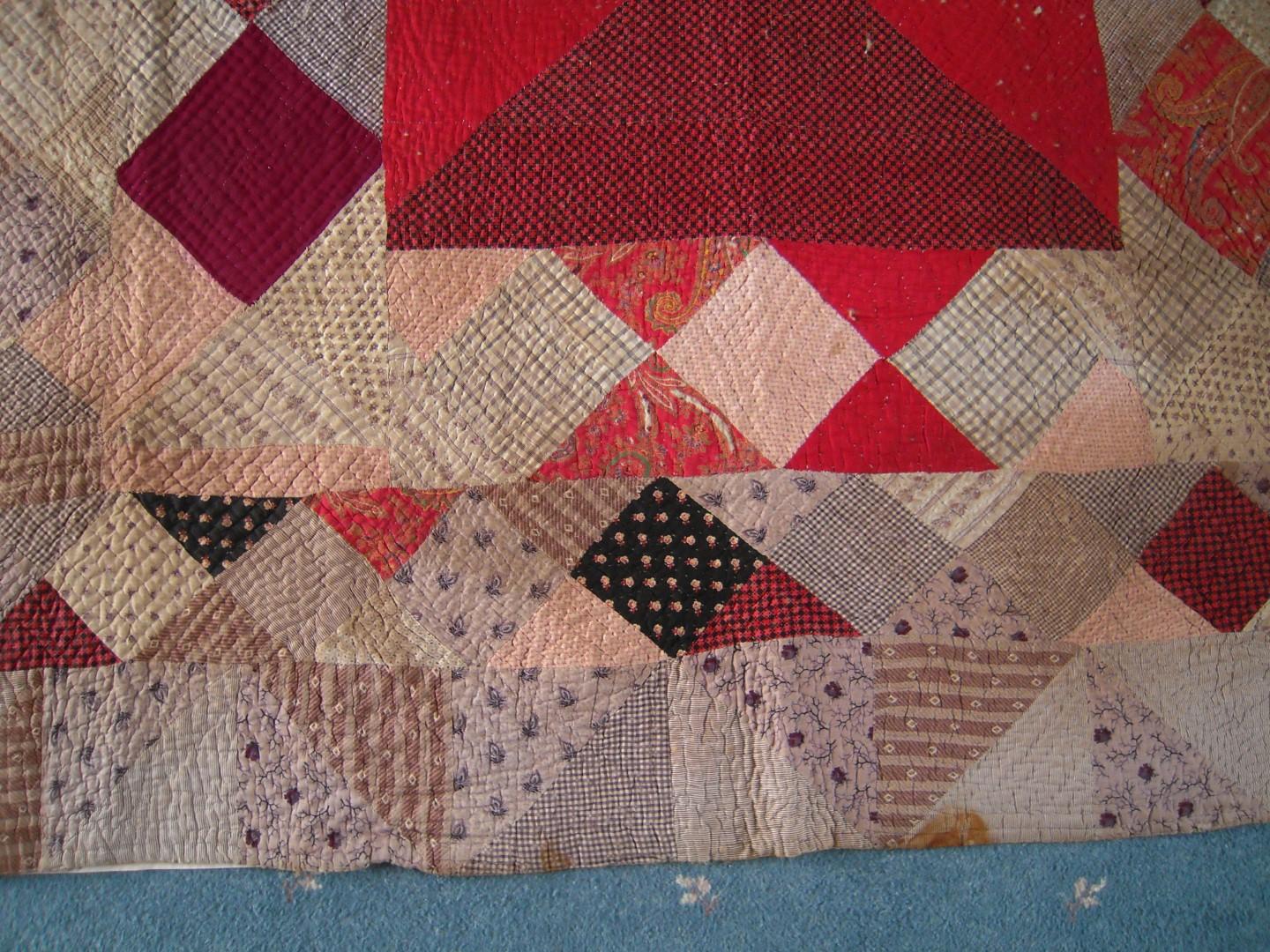 Patchwork with squares on point