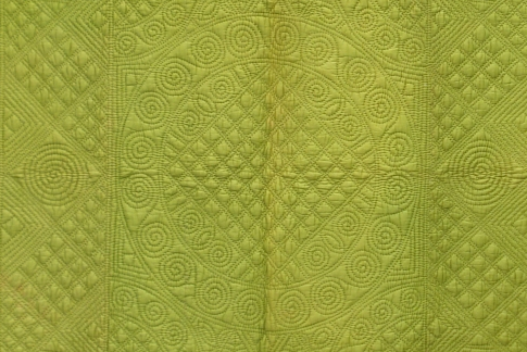 Yellow quilt detail