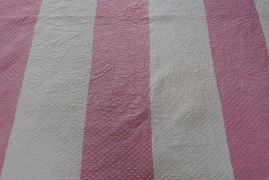 Pink and white strippy detail