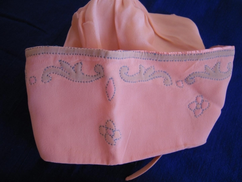 Baby's bonnet from above