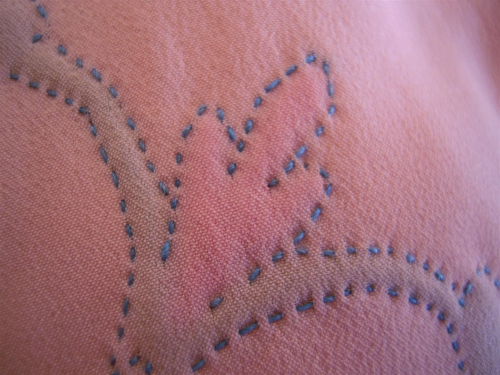 Detail of stitching