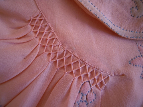 Detail of smocking