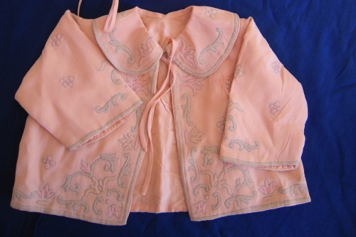 Pale pink baby's jacket