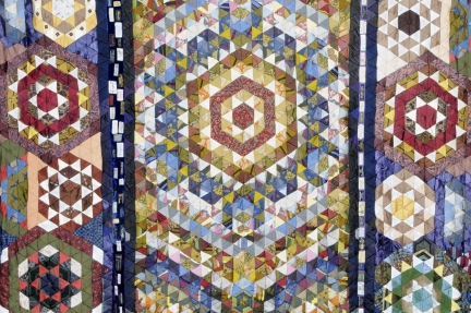 Multicoloured mosaic patchwork