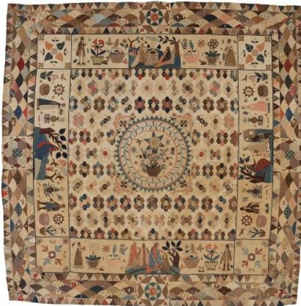 Mosaic patchwork in browns