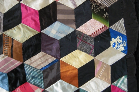 Multicoloured tumbling blocks