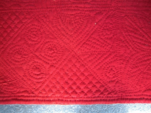red quilt border