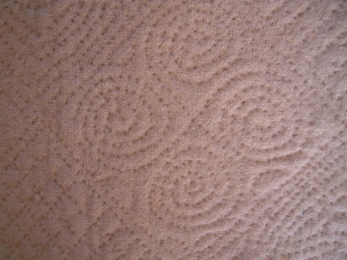Cream quilt detail