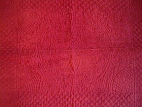 red quilt