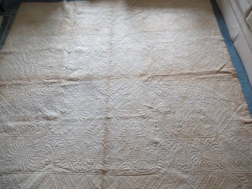 white side of quilt