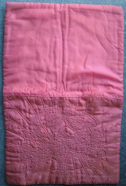Pink case opened out