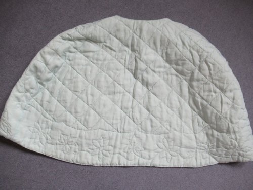 Blue bedcape back