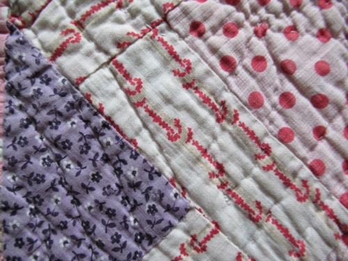 reds on creams and a mauve print