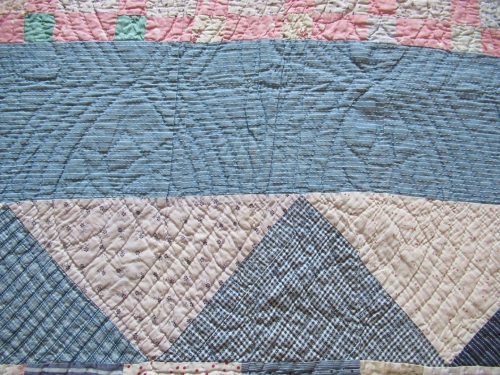 Blues and creams triangles and strips