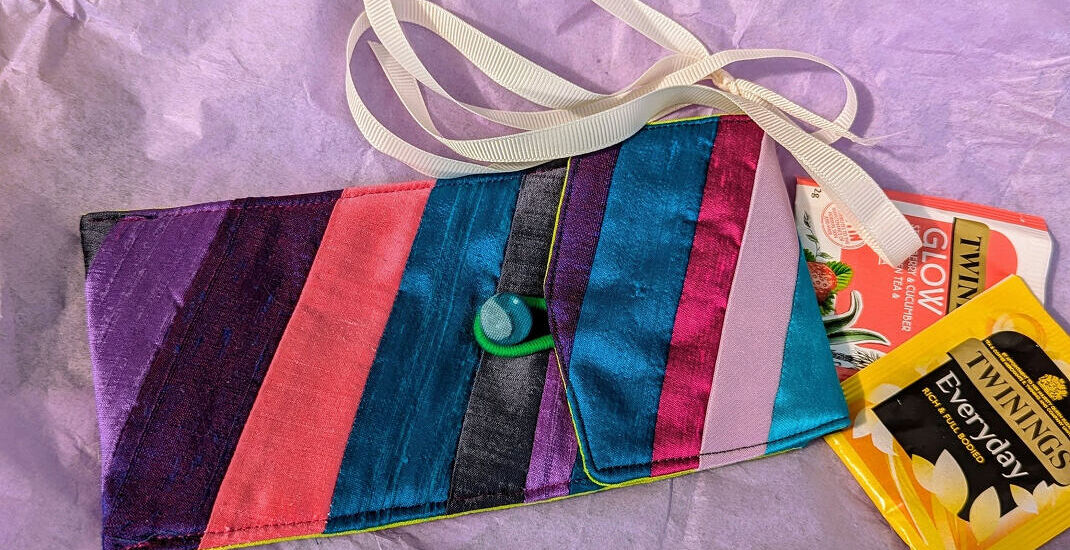 Glasses Case created by Shirley for the Modern Quilt Group Springtime Swap 2025