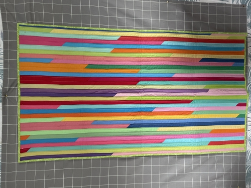 49 minute Jelly Roll Quilt by Tanja Burlison for Linus Project