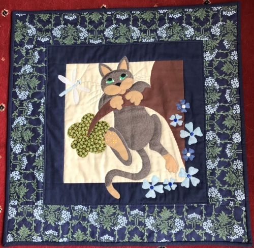 Cat Cushion 2 by Karen Llewellyn-Parsons